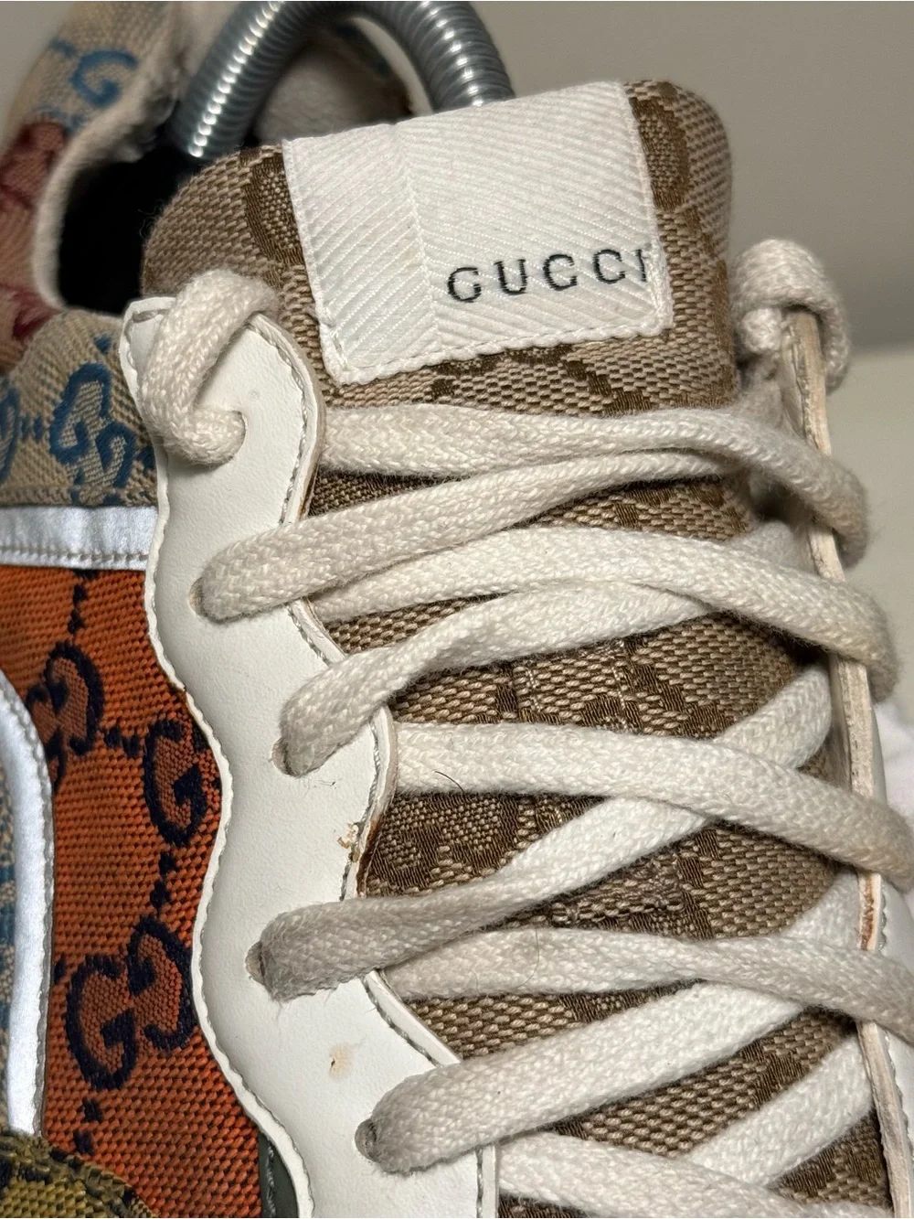 Gucci Rhyton GG Multi Monogram Canvas Low Top Runners Men’s 7.5 Women’s 9 Logo